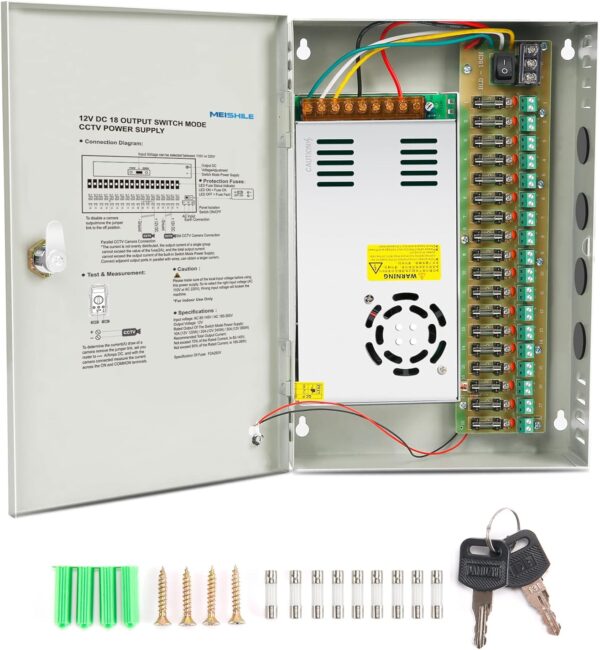 CCTV 12V 5A/ 10A Power Supply for Camera - Image 3